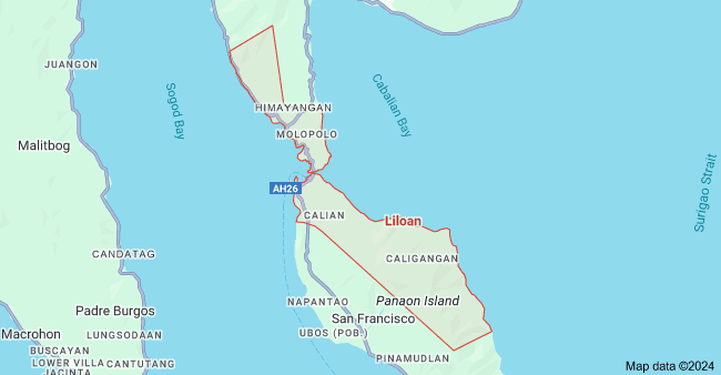 Map of Southern Leyte